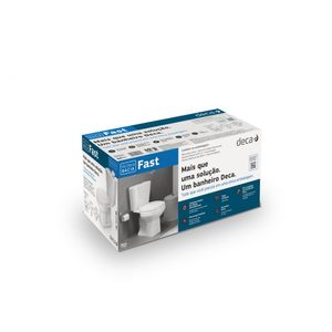 Kit Completo De Bacia Com Caixa Acoplada Fast Branco Kp.760.17 - Deca Louças