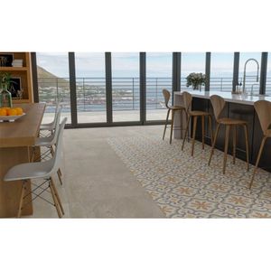 Piso Concrete Gray Rt75040 Acetinado Esmaltado Retificado 75,0x75,0 - Embramaco