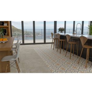 Piso Avenue Gray Rt75100 Acetinado Esmaltado Retificado 75,0x75,0 - Embramaco