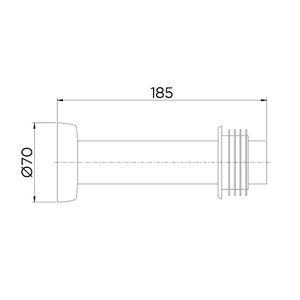 Tubo De Ligacao Para Bacia 20cm Niquel Escovado - Docol