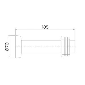 Tubo De Ligacao Para Bacia 20cm Ouro Polido - Docol