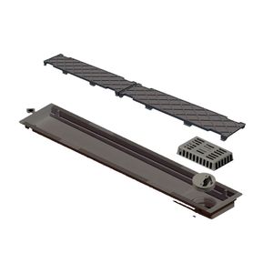 Ralo Linear Oculto Novii  Em Pvc Seco 50cm  - Ralo Linear