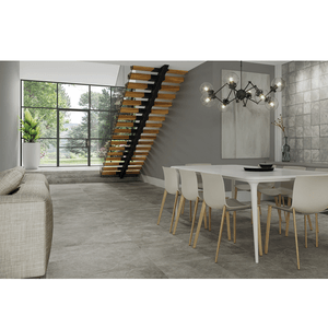 Porcelanato Cement Stone Dgr Natural Retificado 87,7x87,7  - Portinari