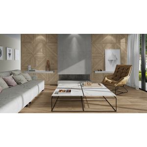 Porcelanato Luthier Decor Bw Natural Esmaltado Retificado  58,4x58,4 - Portinari
