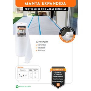 Protetor Para Piso Manta Expandida 1,20x15m  - Salva Piso