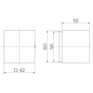 Acabamento  Docolbase Chrome  1/2 - 3/4 E 1 Minima  - Docol