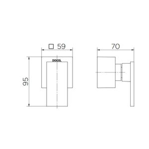 Acabamento Para Registro Base Deca 3/4 New Edge Grafite Escovado - Docol