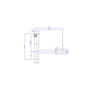 Sifão Slim Para  Lavatório 1x 1.1/2 Black Matte - Deca