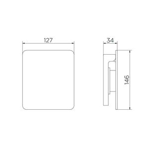 Acabamento Para Válvula De Descarga Flat Cobre Polido - Docol