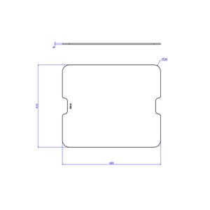 Tabua De Vidro Supra Hide - Preta - Deca