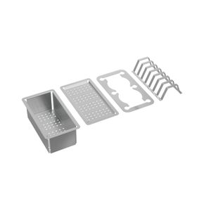 Tabua De Vidro Multiuso - Inox/preta - Deca