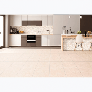 Piso Marmorizado Bege Brilhante Esmaltado Bold 50x50  - Almeida