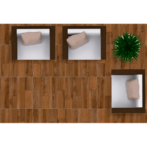 Piso Madeira Escuro Acetinado 62hda18 Esmaltado Bold 62x62 - Almeida