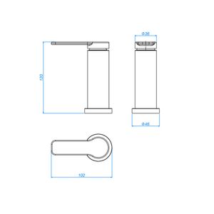 Acionamento Monocomando Deca You  Flat Inox - Deca