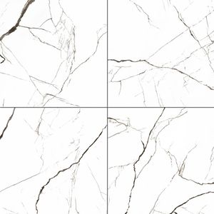 Porcelanato Calacata Black Polido Esmaltado Retificado 82x82 - Damme