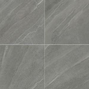 Porcelanato Limestone Antracita  Rur83006 Rustico Esmaltado Retificado 83,0x83,0 - Damme