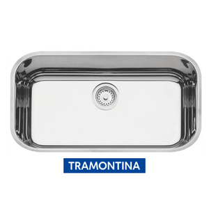 Cuba De Embutir Lavínia 56 Bl Em Aço Inox Polido 56x34 Cm - Tramontina