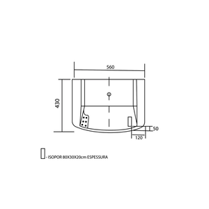 Tanque Thermo Fibra Tf056 56x43 20lts Preto-  Decoralita