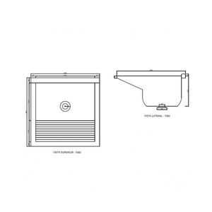Tanque Marmofibra Tm060 60x60 25lts Marrom Imperial  - Decoralita