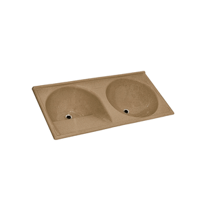 Tanque Marmofibra Duplo Tm102 102x50 37lts Marrom Imperial - Decoralita