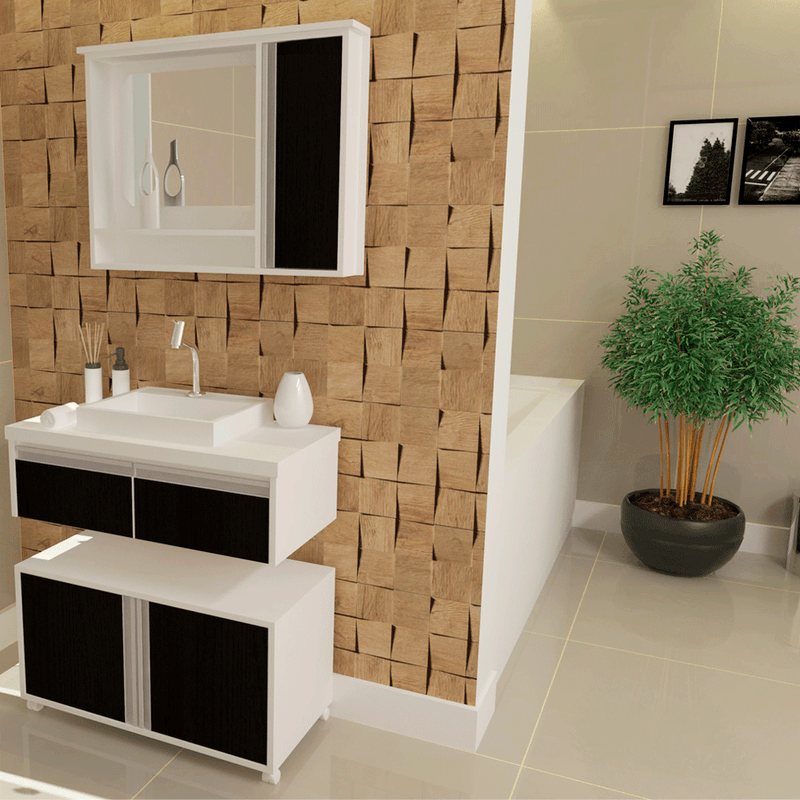 espelheira oxford  branco cfresno negro  gabinetto