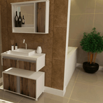 espelheira oxford branco cwestern  gabinetto