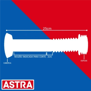 Conjunto Ligação Ajustável Com Espude 25cm Preto- Astra