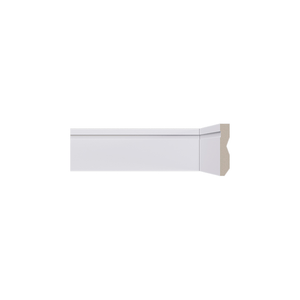 Rodape Lev72 Frisado 70x13mm - Barra 2,40m Branco - Santa Luzia