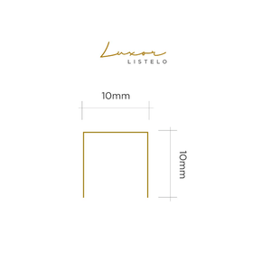 Perfil Para Parede Luxor Black Matte 10x10x10x3m Viscardi - (valor Por Peça)