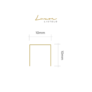 Perfil Para Parede Luxor Golden Matte 10x10x10x3m Viscardi - (valor Por Peça)