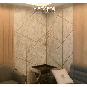 Perfil Para Parede Luxor Golden Matte 10x10x10x3m Viscardi - (valor Por Peça)