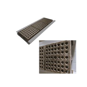 Ralo Linear Infinity Fun  Tampa Vazada Madeira Escura 50 Cm - Ralo Linear