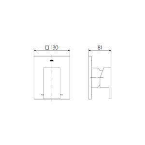 Acabamento Monocomando Para Chuveiro 3/4 New Edge/minima Ouro Plido - Docol