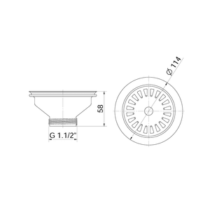Válvula De Escoamento Luxo Para Cozinha 4 1.2  - Docol Inox