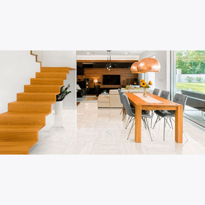 Piso Marmorizado Cinza Brilhante Esmaltado Bold 50x50 - Almeida