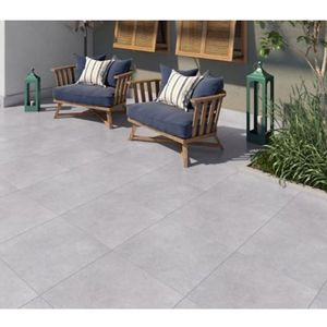 Piso Rt57104 Cinza Matte Esmaltado Retificado 56,4x56,4 Pei 4 - Bellacer