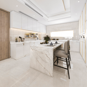 Porcelanato Barcelona Plata-r84 Polido Esmaltado Retificado 84x120 - Delta