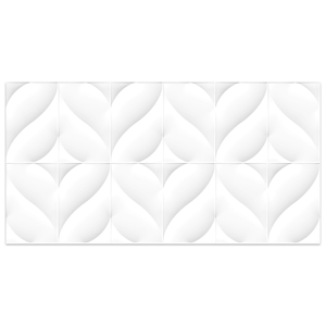 Piso Versale White Brilhante Decor Br839004 Esmaltado Retificado 39x75 - Bellacer