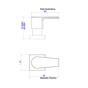 Acabamento Registro Pressao Level 1/2  E 3/4 C/ Black Matte - Deca
