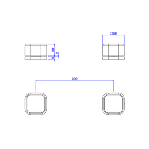 Acionamento De Misturador Deca You De Mesa Quadrado Black Matte - Deca