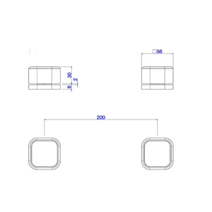 Acionamento De Misturador De Mesa Deca You Quadrado Marrom Matte - Deca