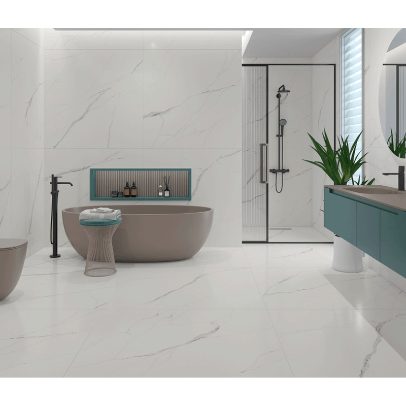 porcelanato statuario pr12187 polido retificado 62x120  damme