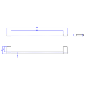 Porta Toalhas 500mm Quadrado Deca You Inox - Deca