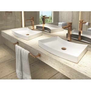Toalha Barra Quadratta Red Gold - Deca