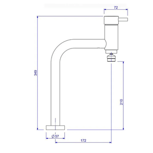 Monocomando Cozinha Mesa Bica Movel Link Red Gold - Deca