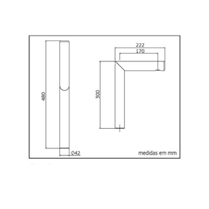 Torneira Lavatorio Orion Corten Matte - Deca