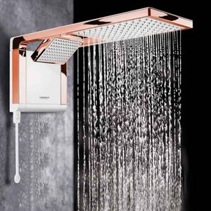 Chuveiro Branco Rose Gold Eletronico Acqua Duo 220/6800  - Lorenzetti