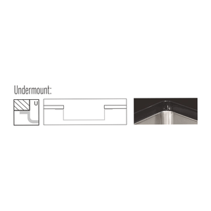 Cuba Undermount Inox Quadrum 34,0x40,0x20,5 Cm - Tramontina