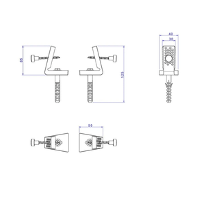 Parafuso Sp121 01 Fixacao Lateral Bacia Luxo/medio Gold - Deca