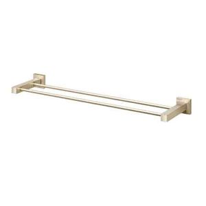 Porta Toalhas Bastão Duplo Square Docolchroma Cobre Escovado - Docol